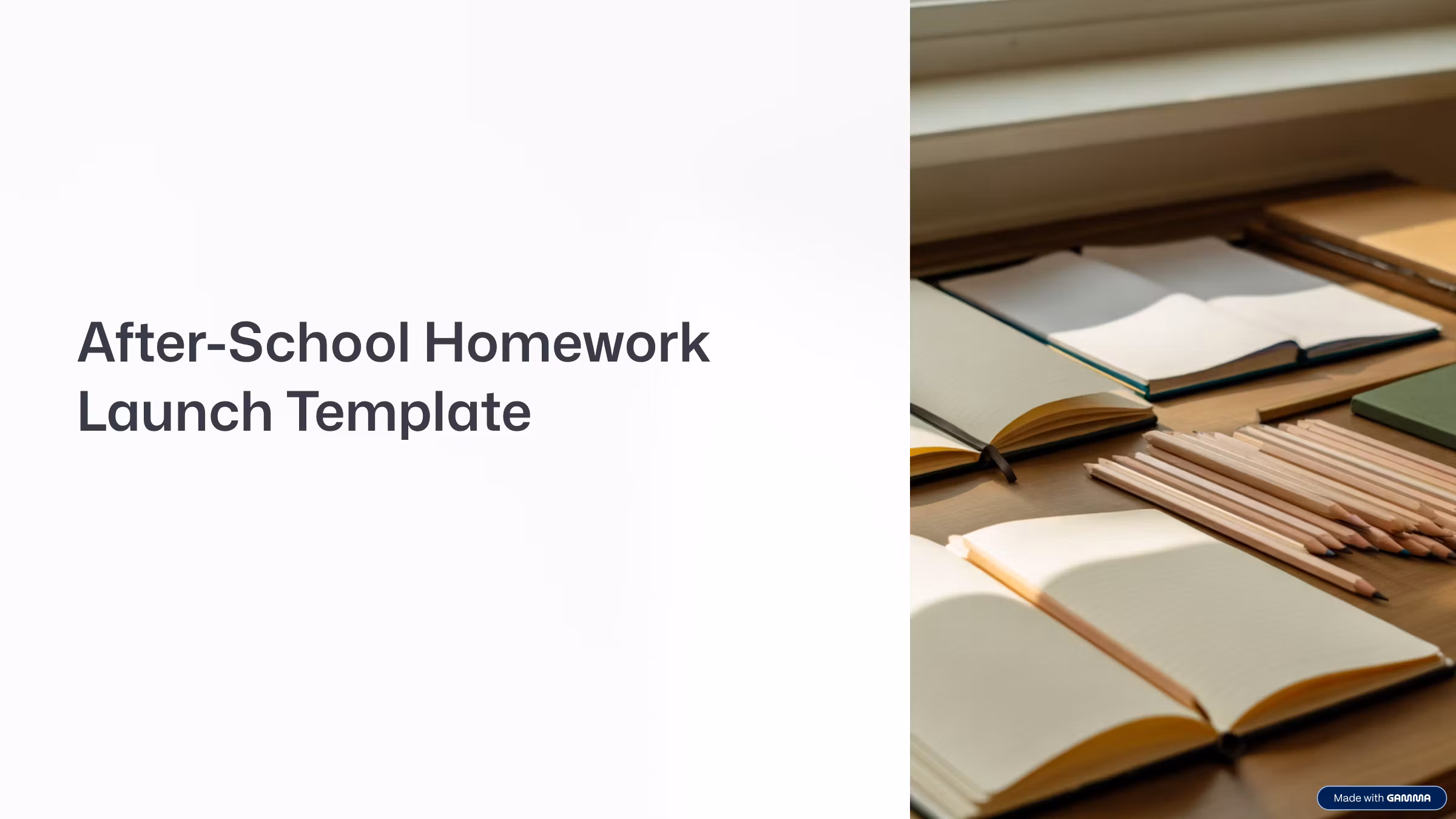 After-School Homework Start Kit
