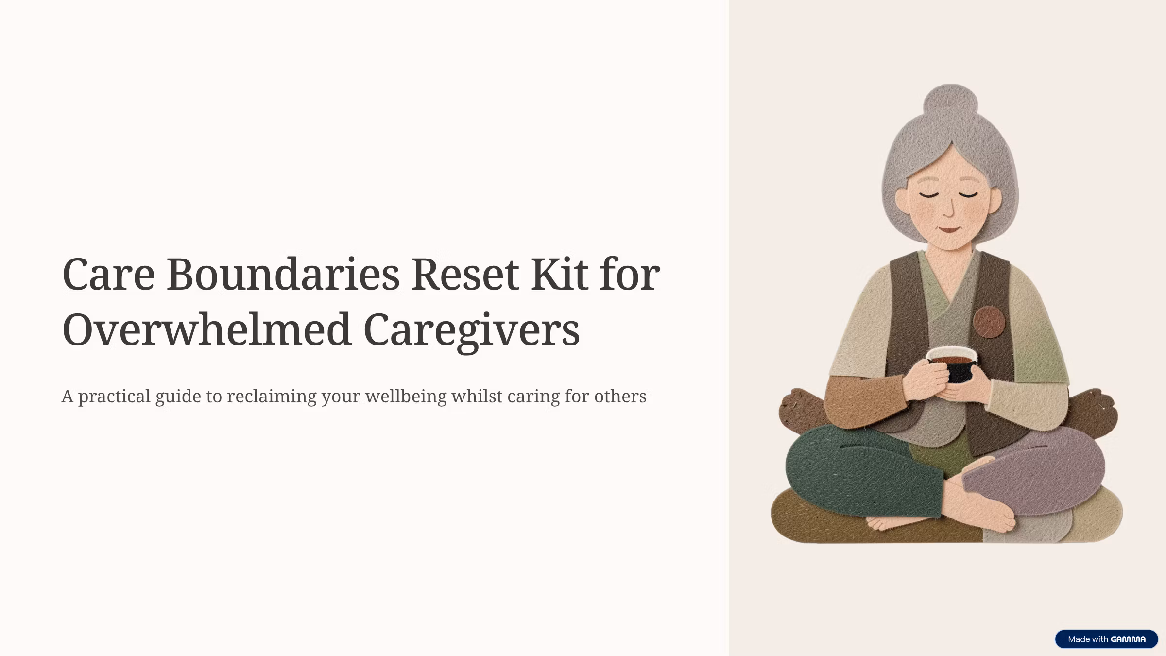 Care Boundaries Reset Kit