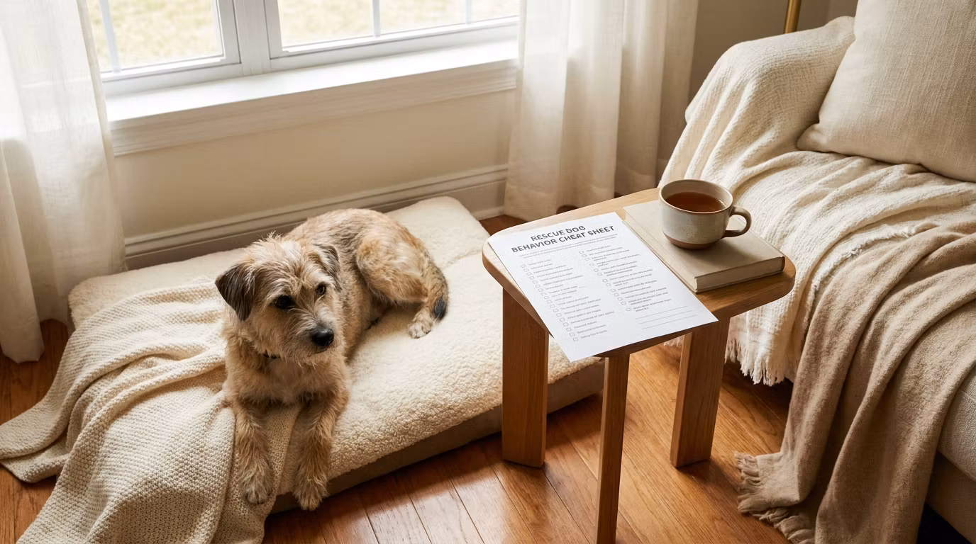 Rescue Dog Alone-Time Cheat Sheet