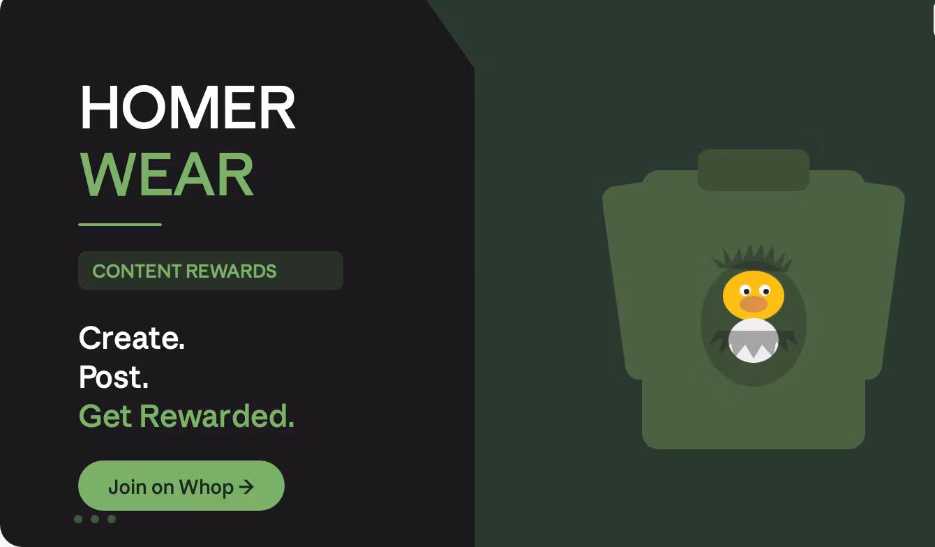 Homer Wear — Content Rewards