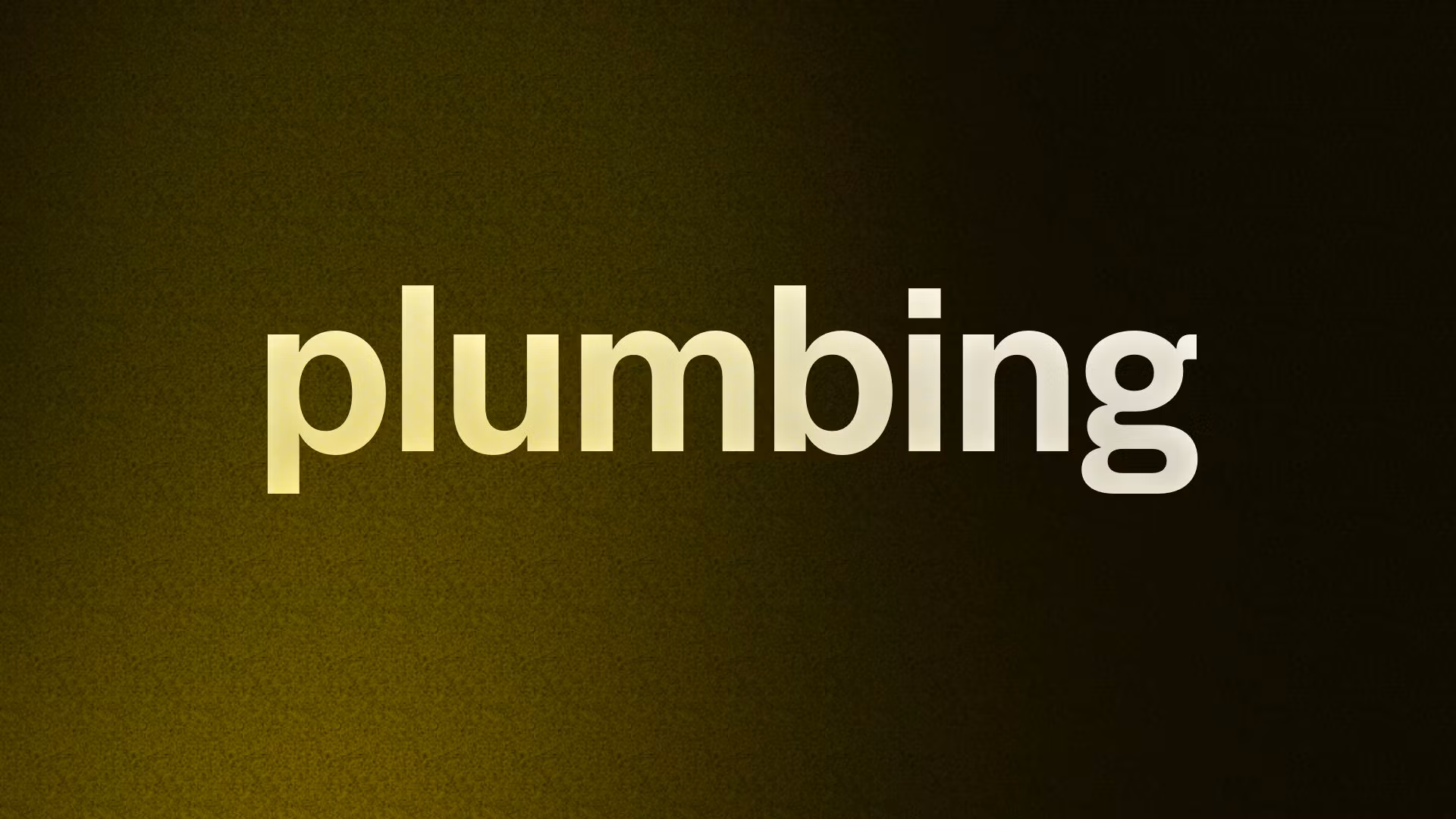 plumbing 