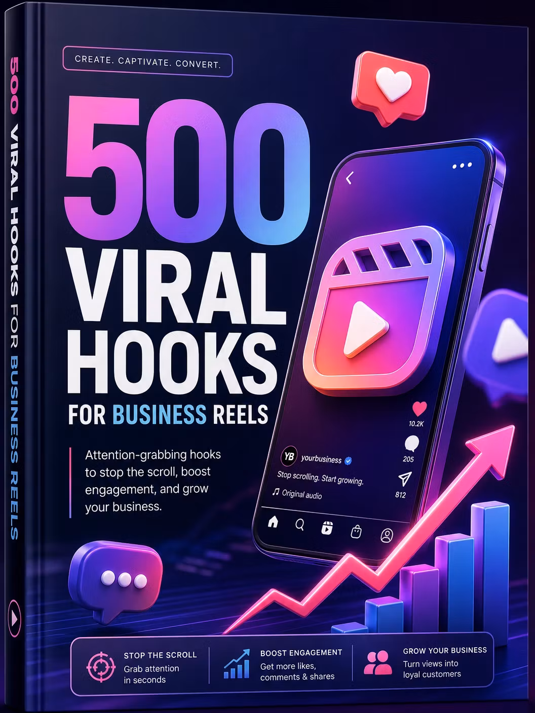 500 Viral Hooks for Business Reels