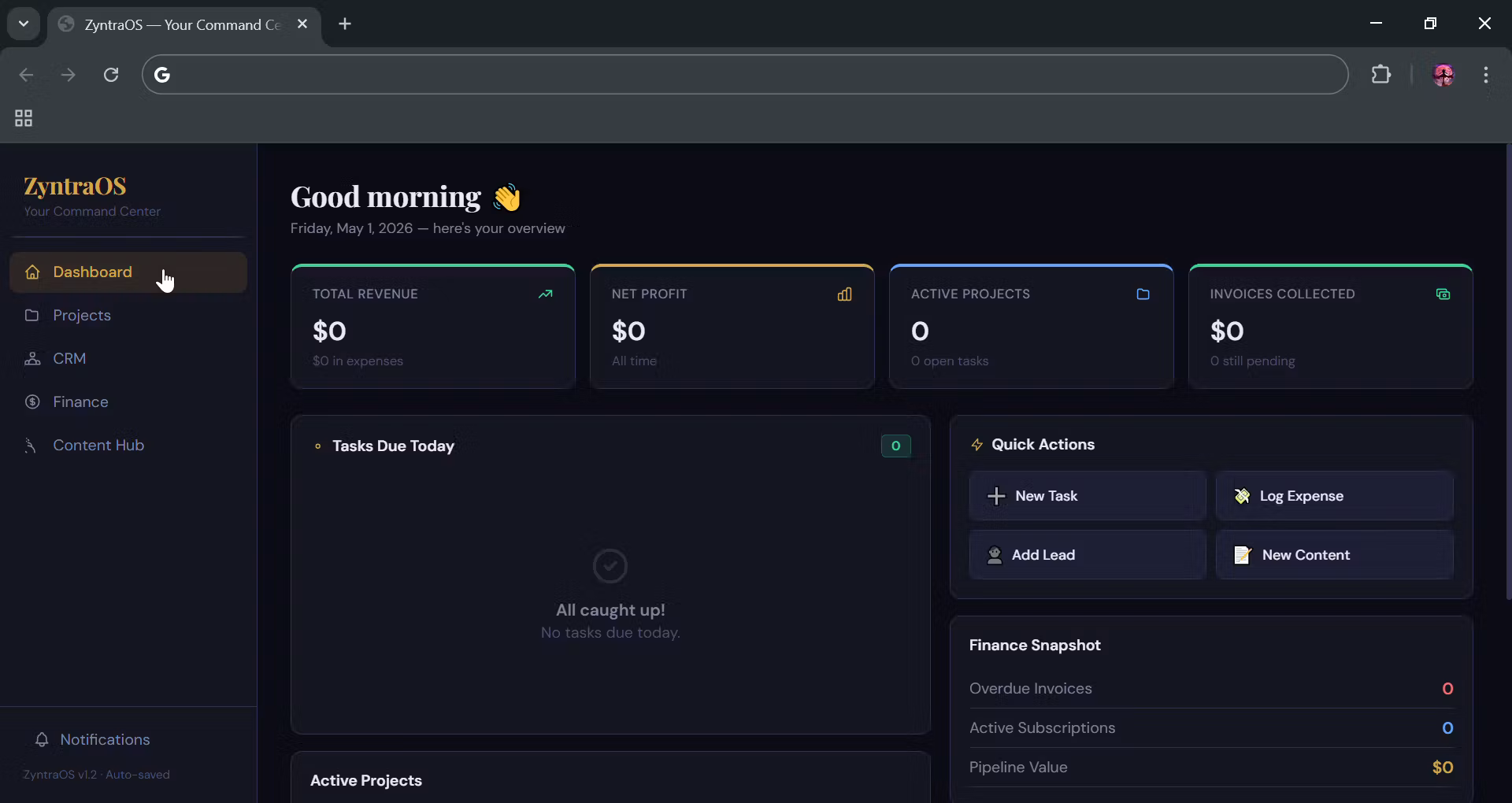 Modern Dashboard