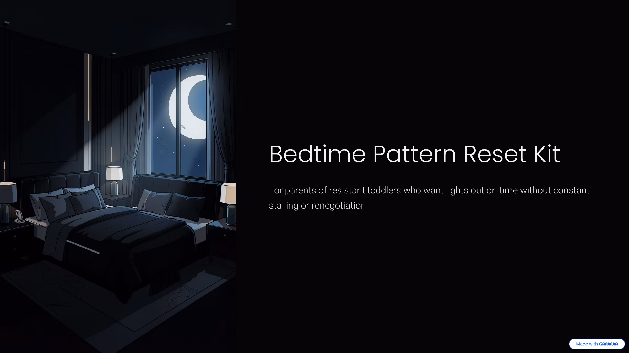 Bedtime Pattern Reset Kit