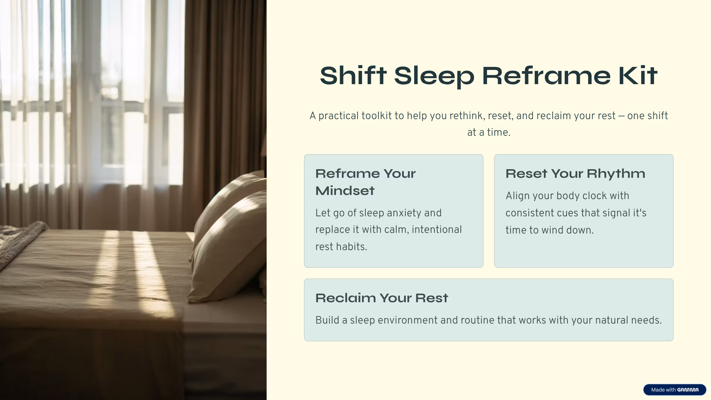 Rotating Sleep Clarity Plan