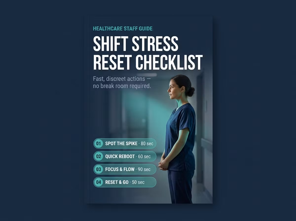 A Calm Shift Worksheet for Healthcare Staff