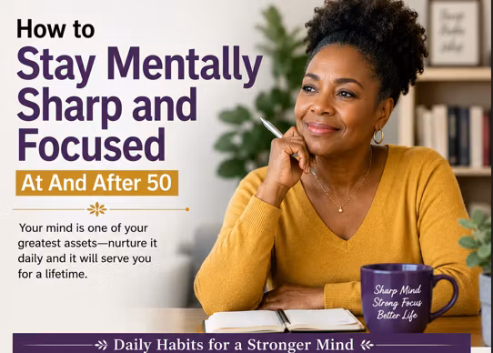 How to Stay Mentally Sharp and Focused  At And After 50