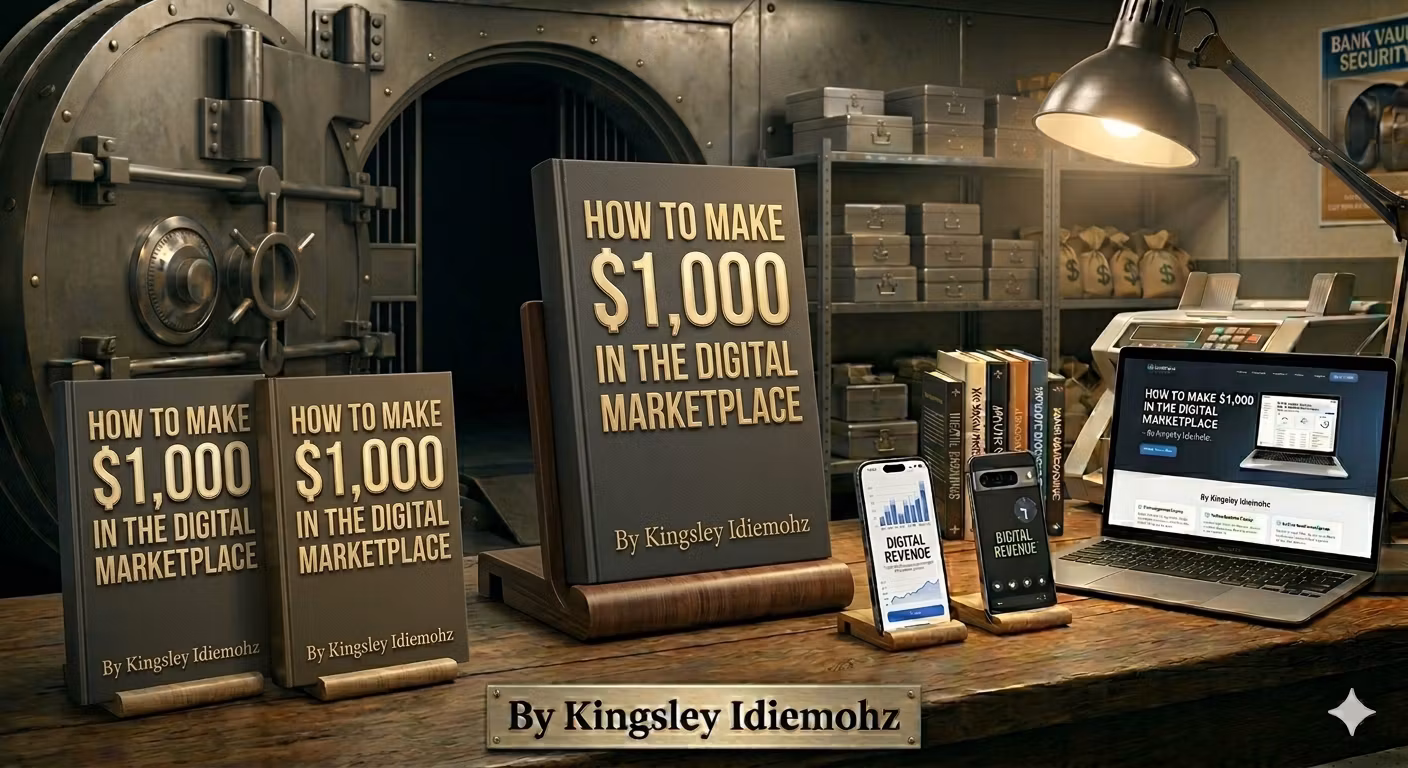 HOW TO MAKE $1,000 IN THE DIGITAL  MARKET PLACE – By Kingsley Idiemohz 