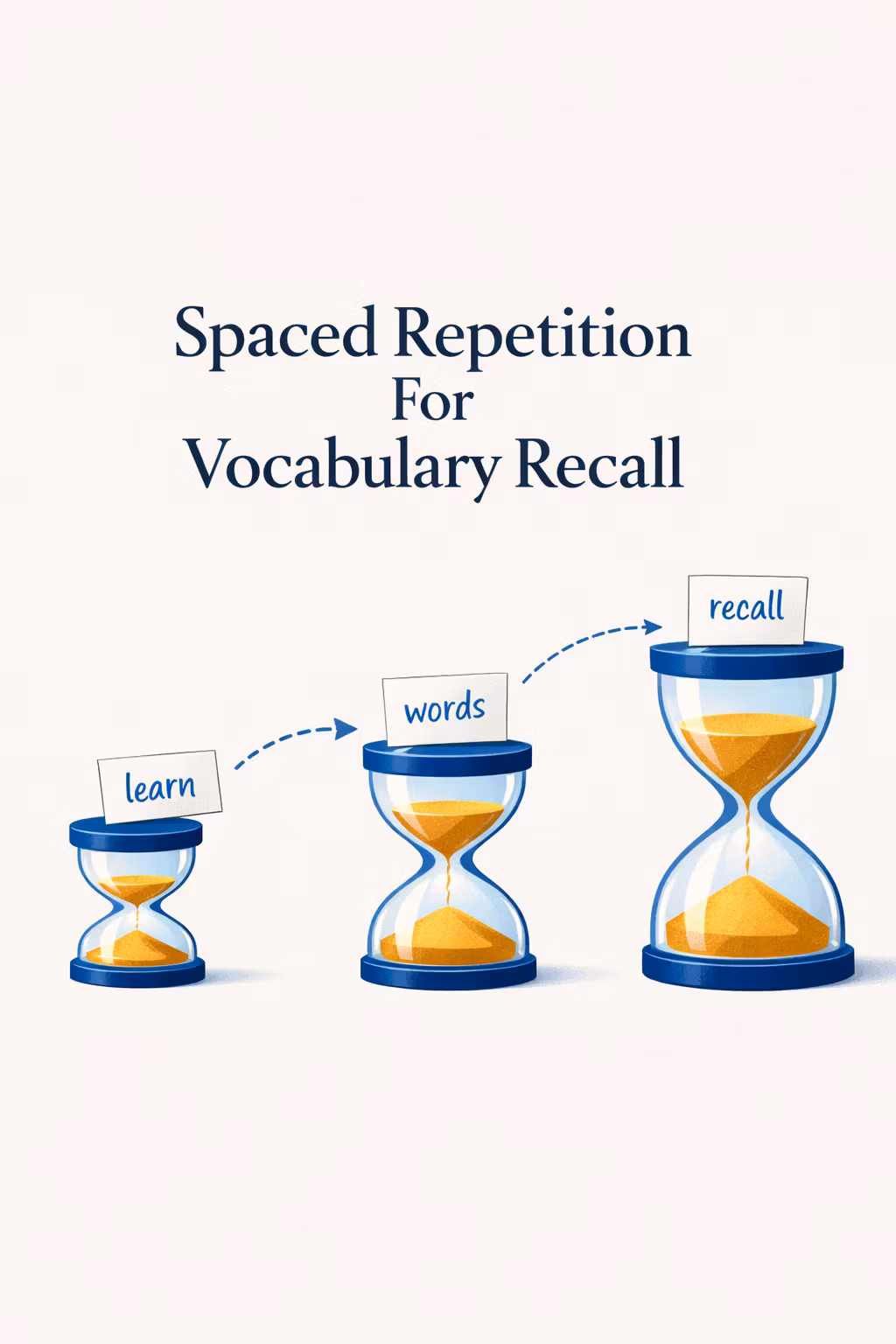 Spaced repetition for vocabulary recall