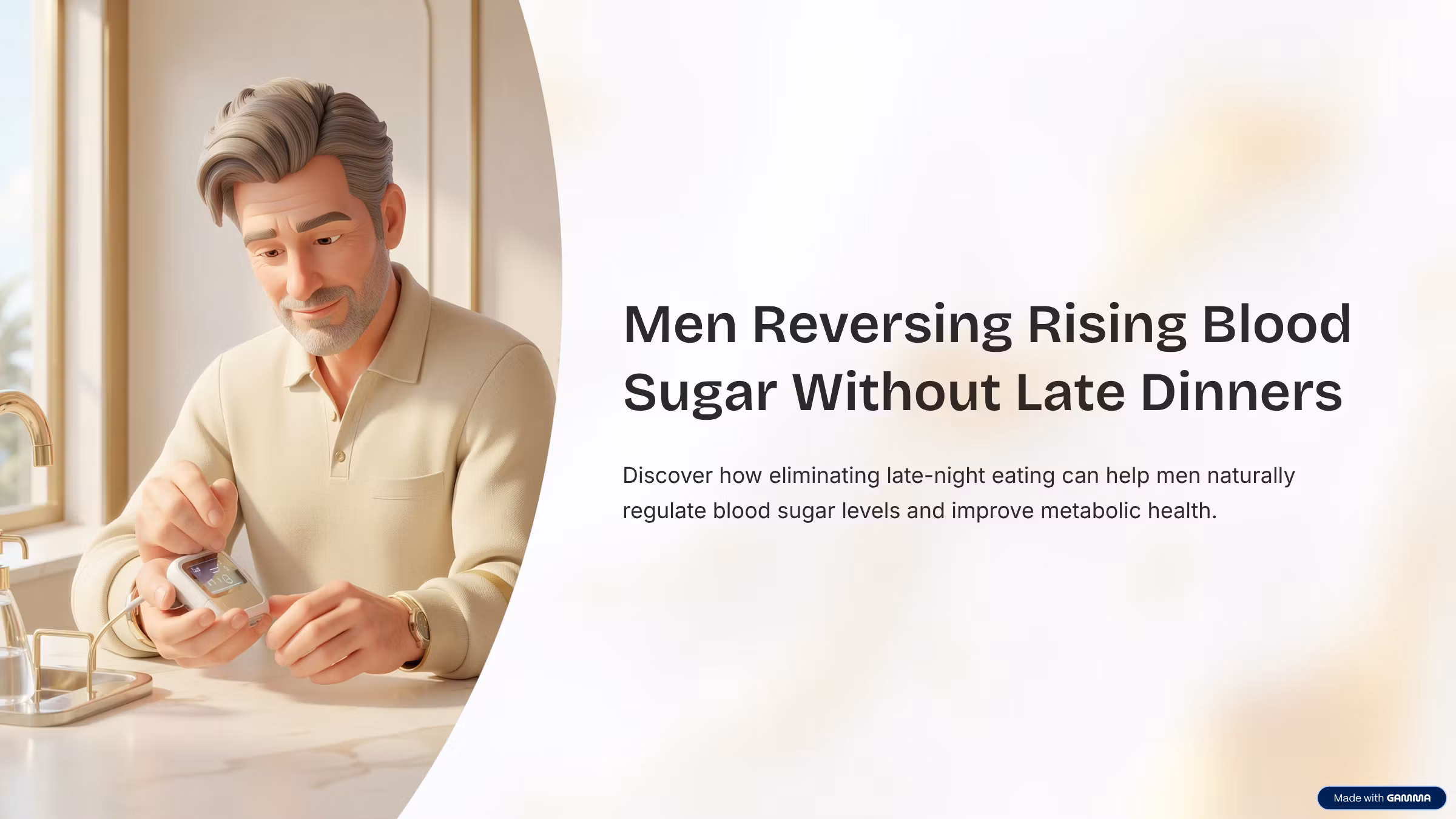 Men Reversing Rising Blood Sugar Without Late Dinners