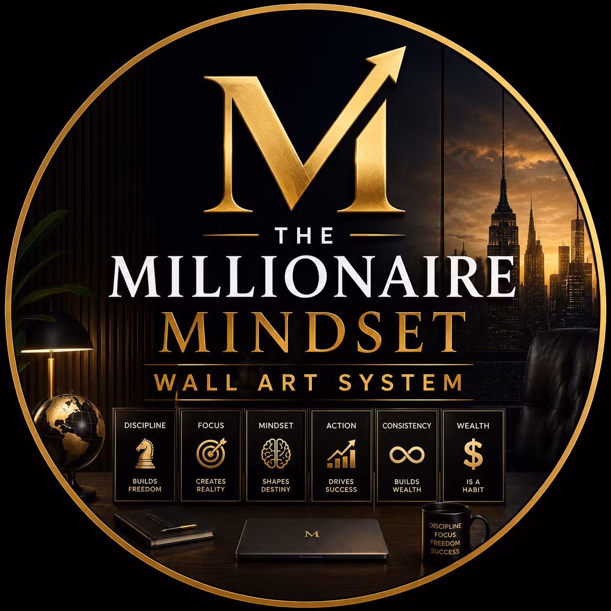 The Millionaire Mindset Wall Art System™