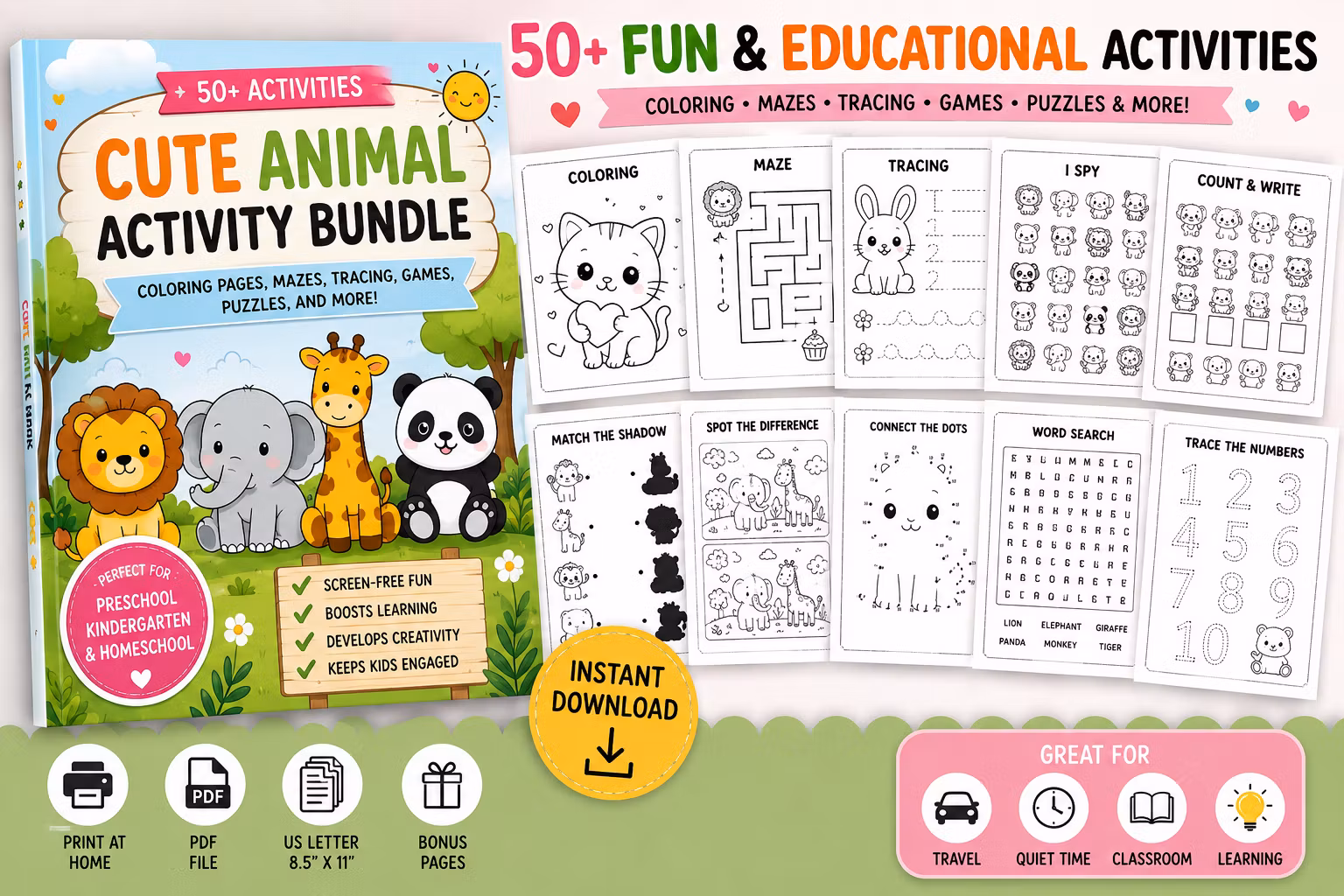 Kids Tiny Explorers Activity Bundle