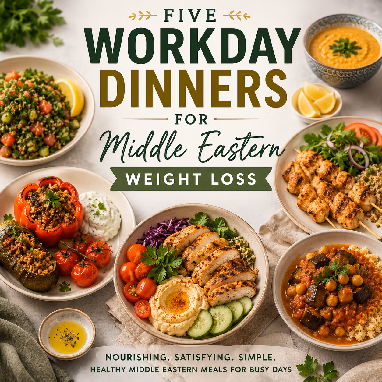 Five Workday Dinners For Middle Eastern Weight Loss