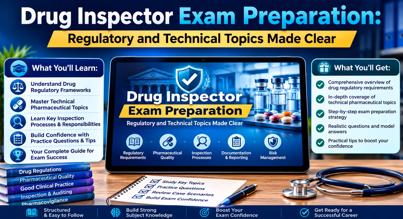 Drug Inspector Exam Preparation: Regulatory and Technical Topics Made Clear