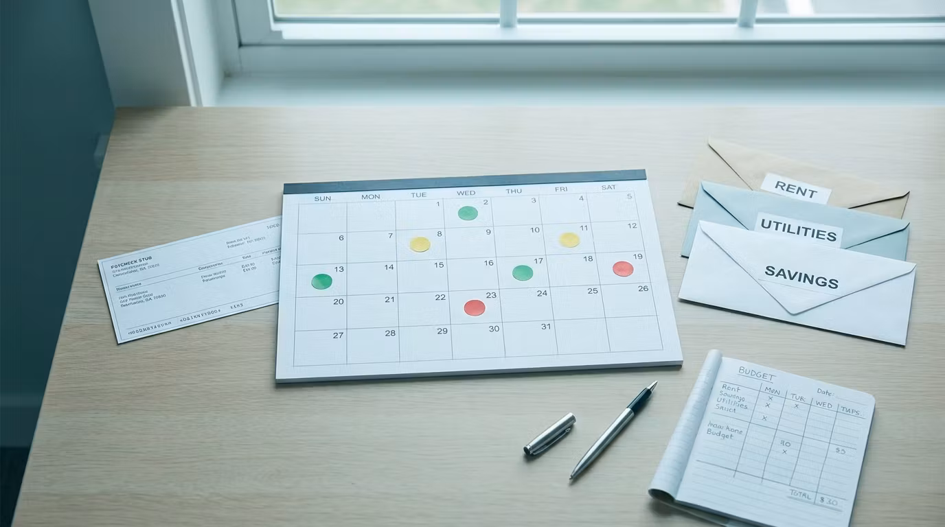 Young Adults Covering Bills On Time Without Overdrafts