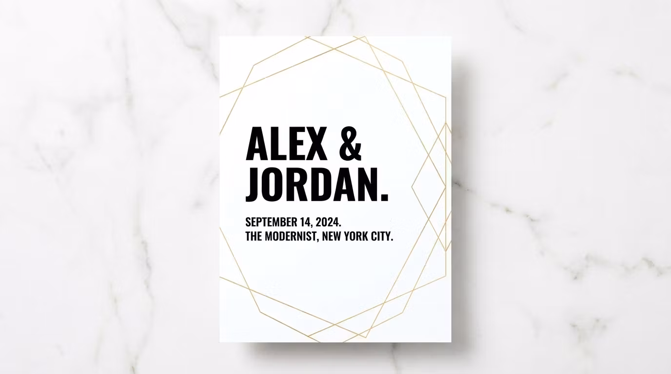 Modern Minimalist Wedding Template