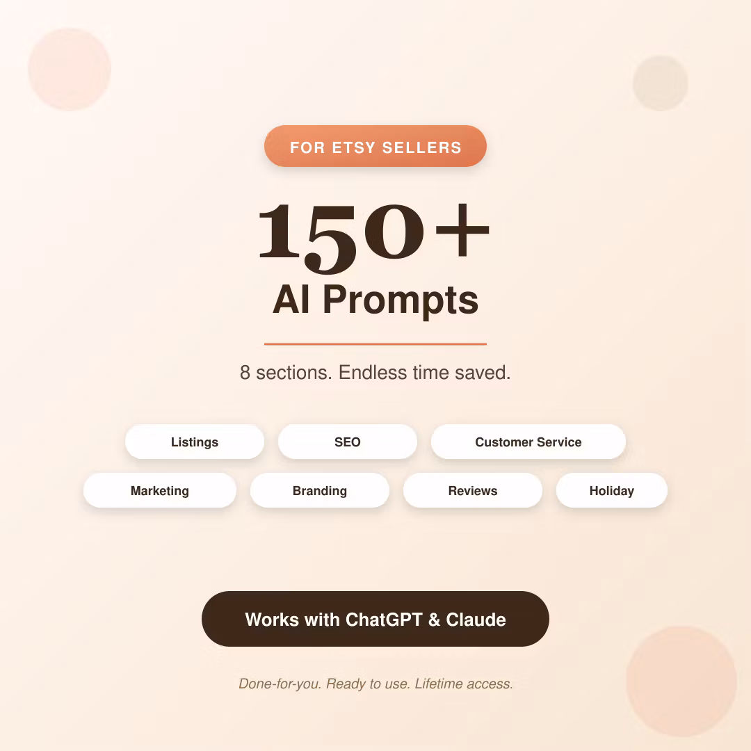 The Etsy Seller's AI Prompt Pack