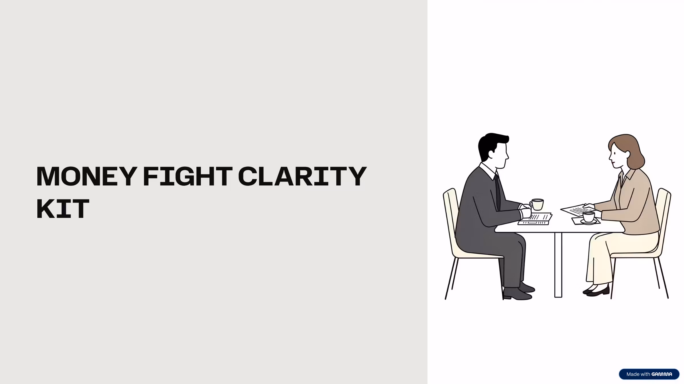 Money Fight Clarity Kit