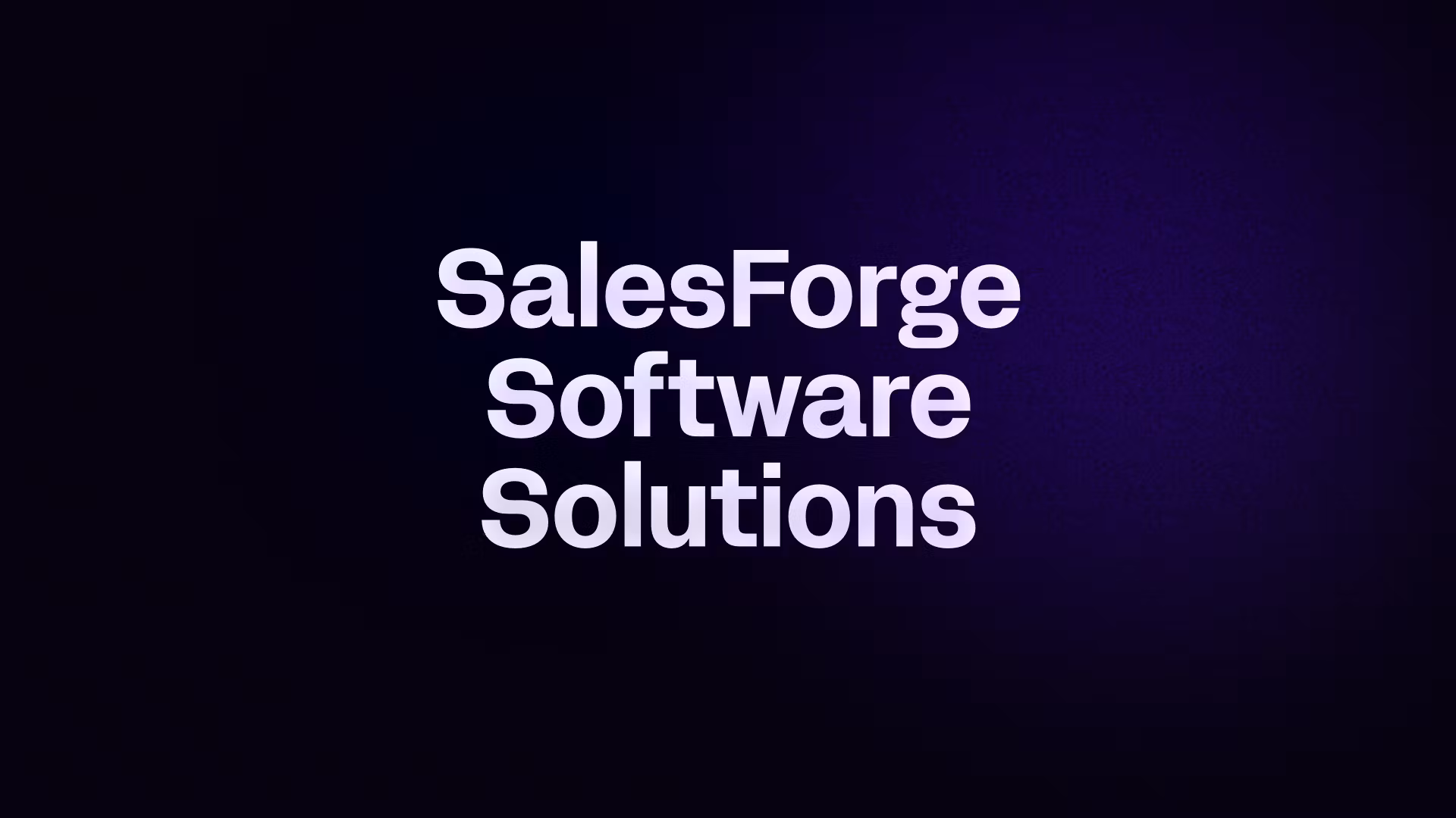 SalesForge Software Solutions