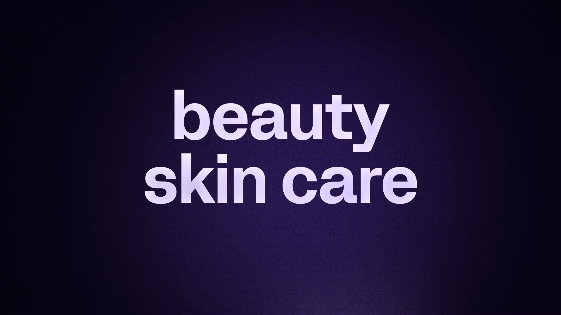 beauty skin care 