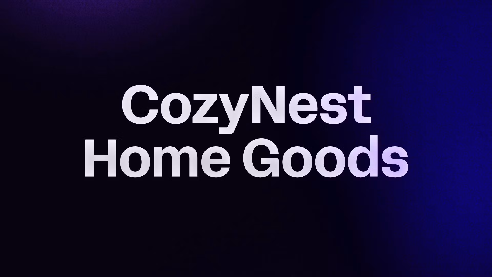 CozyNest Home Goods