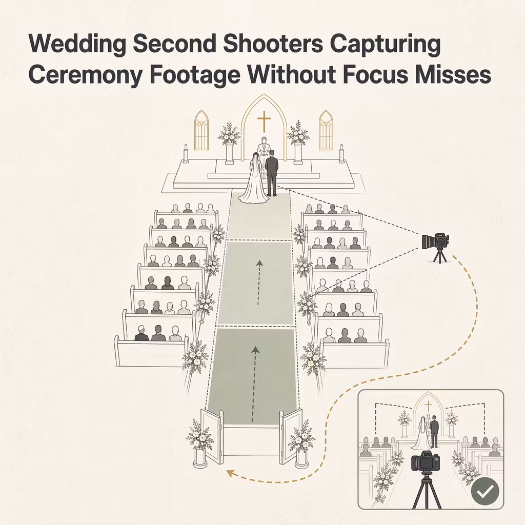 Wedding Second Shooters Capturing Ceremony Footage Without Focus Misses