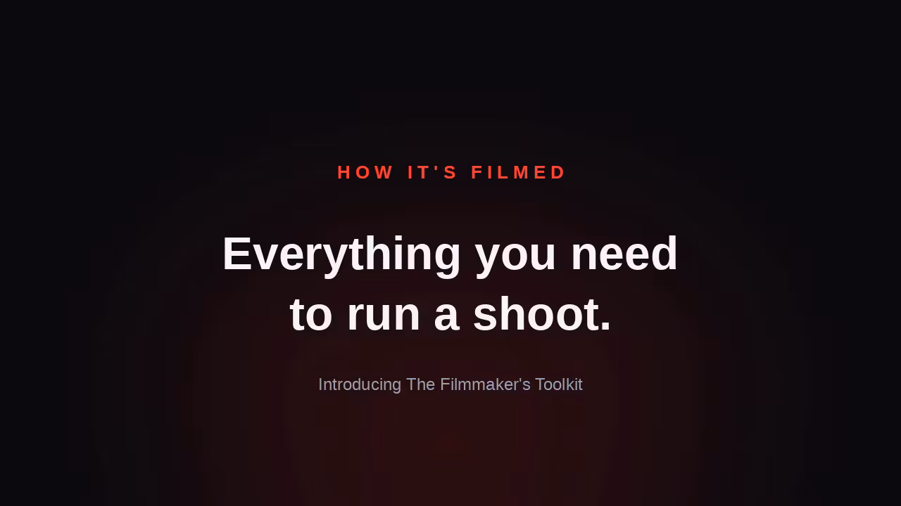 The Filmmaker's Toolkit