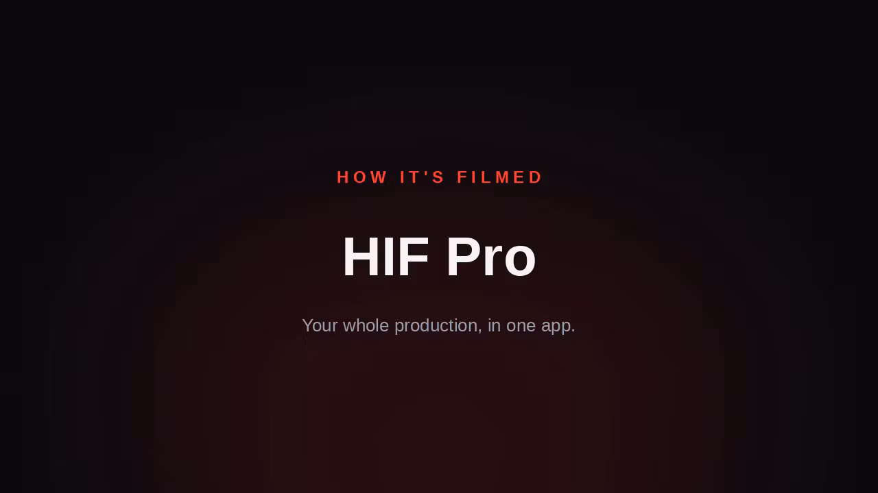 HIF Pro — The App