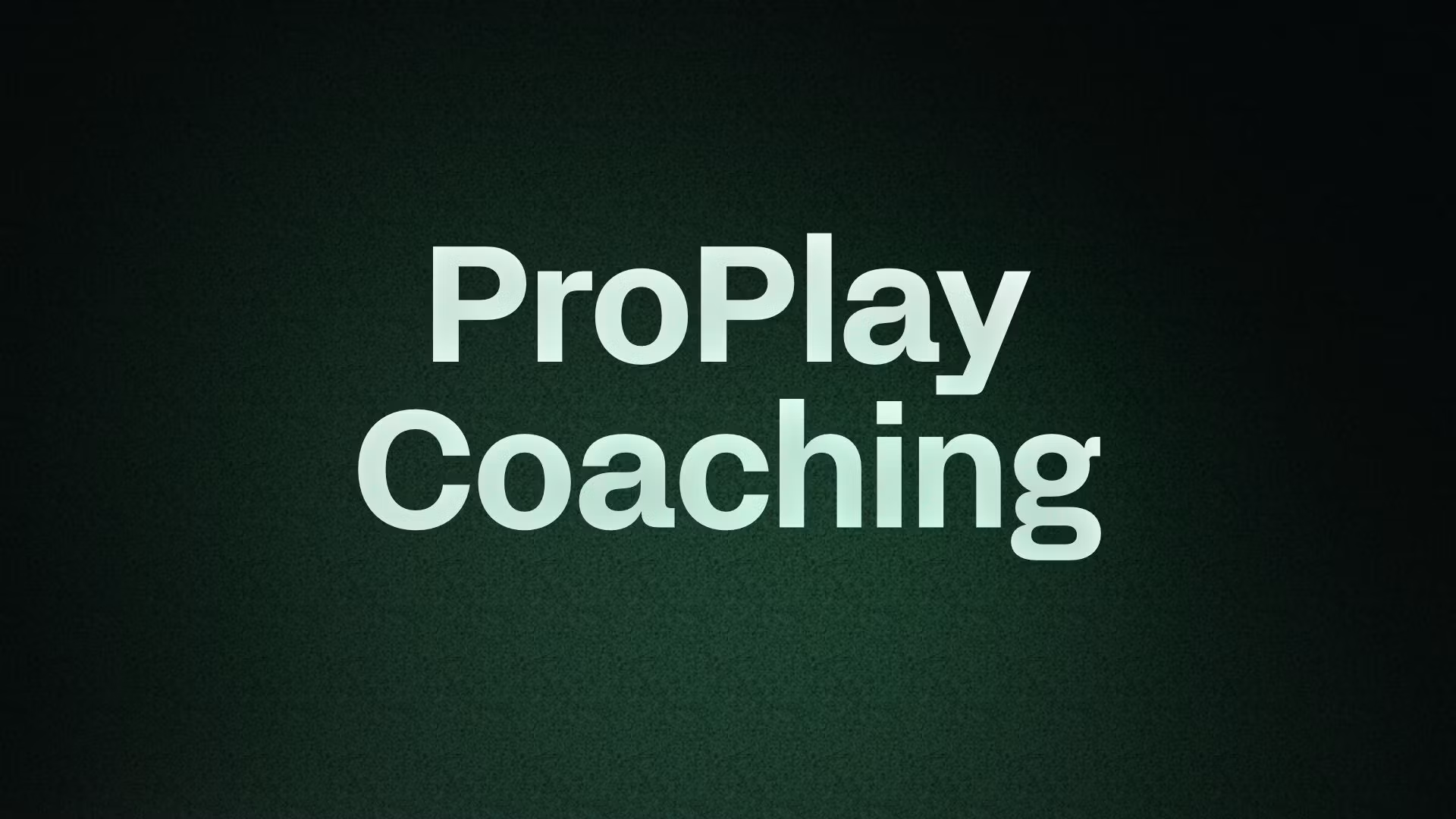 ProPlay Coaching