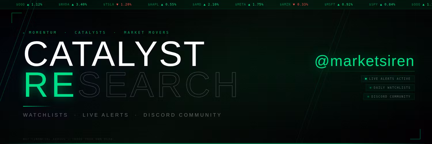 Catalyst Research by @marketsiren