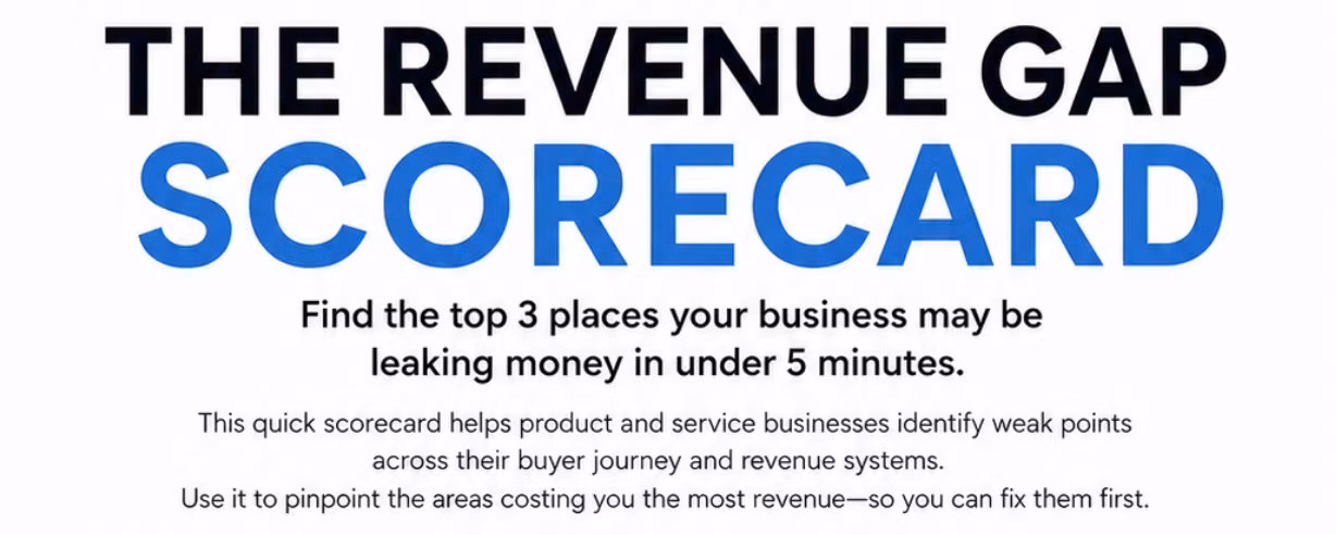 Revenue Gap Scorecard (Free!)