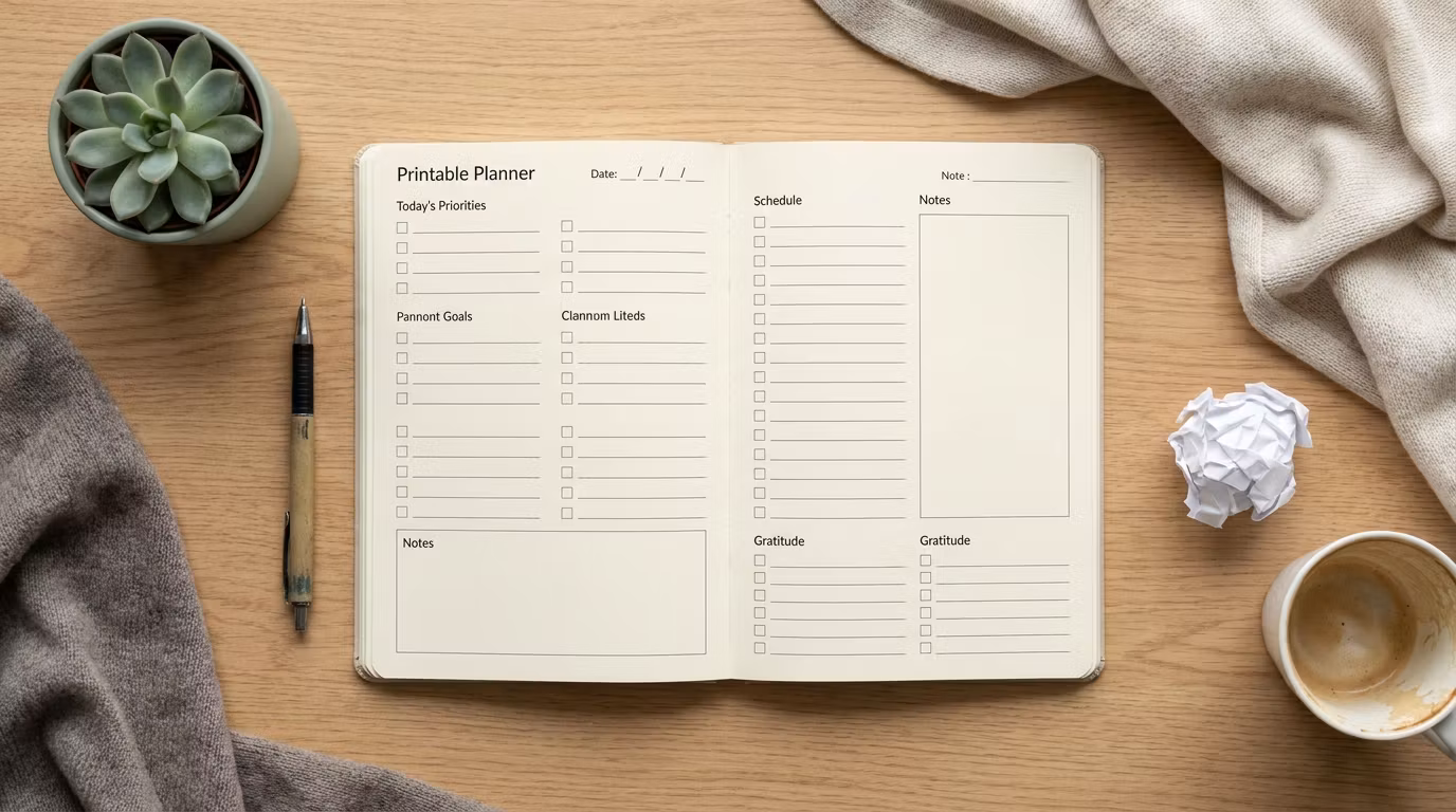 Budget Reset After a Messy Week Planner