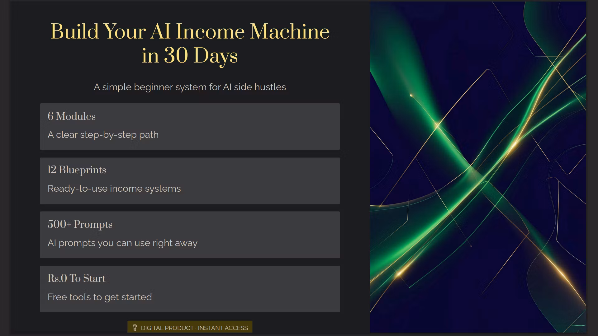 Build Your AI Income Machine in 30 Days