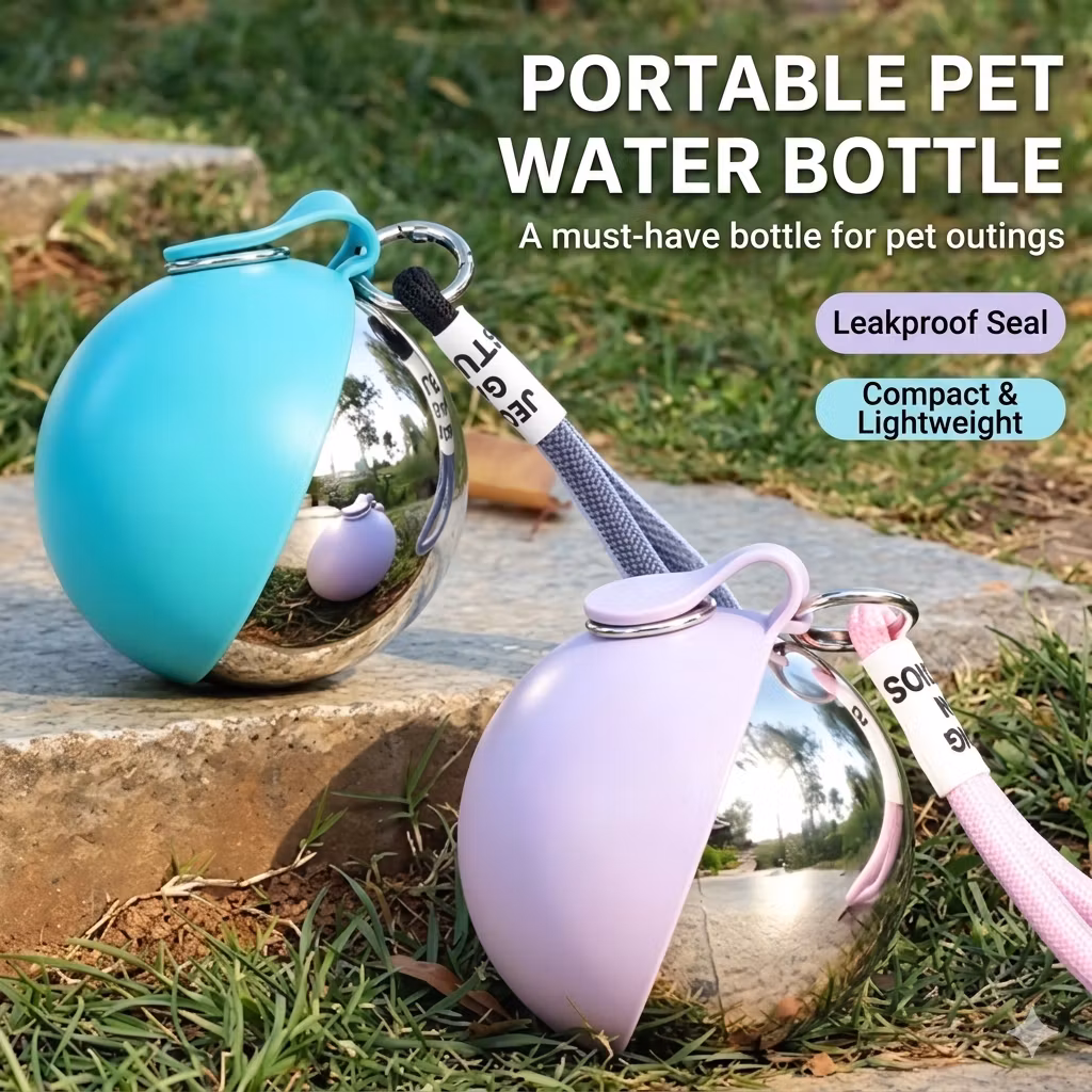 PupSip™ Dog Water Bottle with Bowl