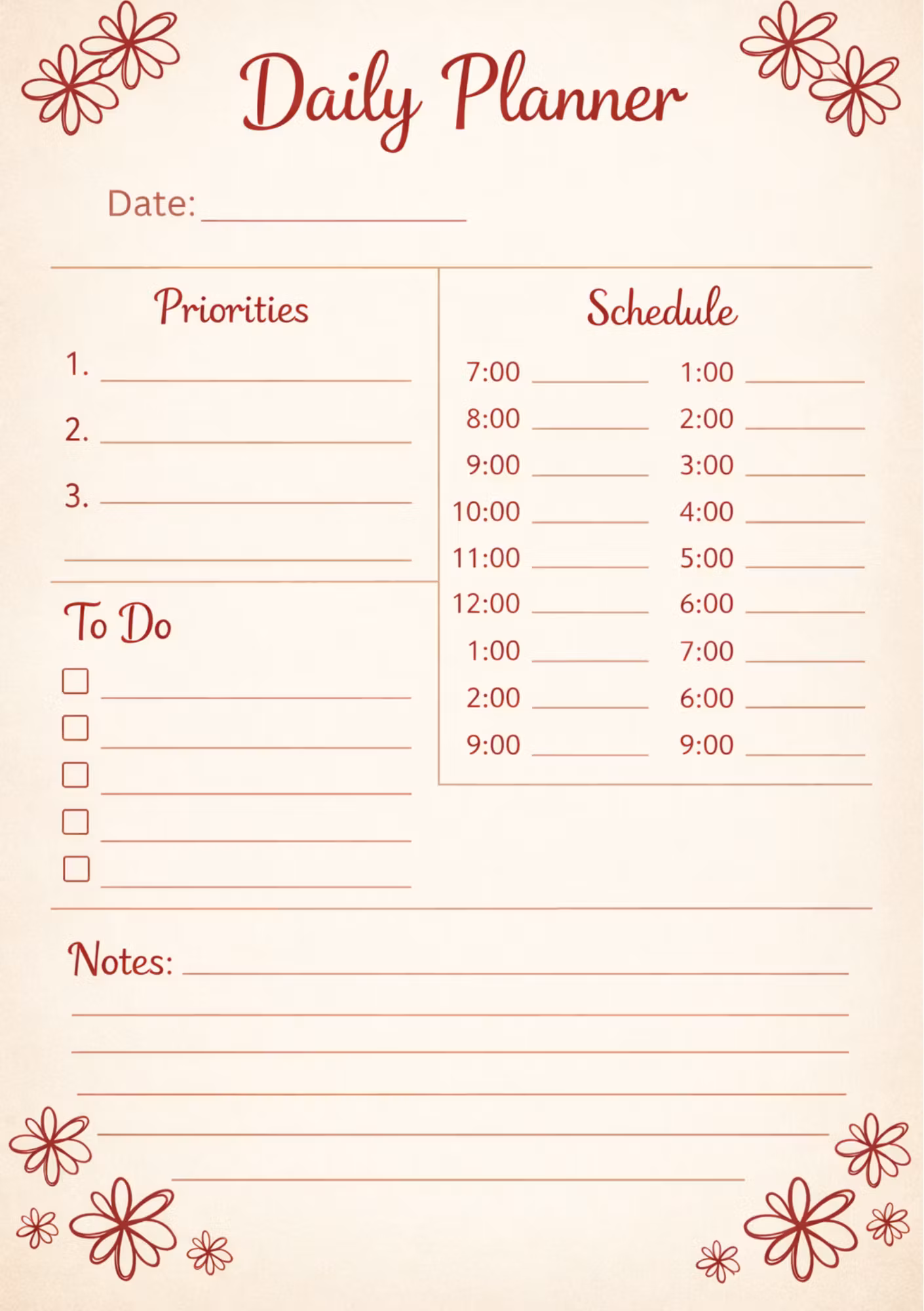A plan_Printable planner