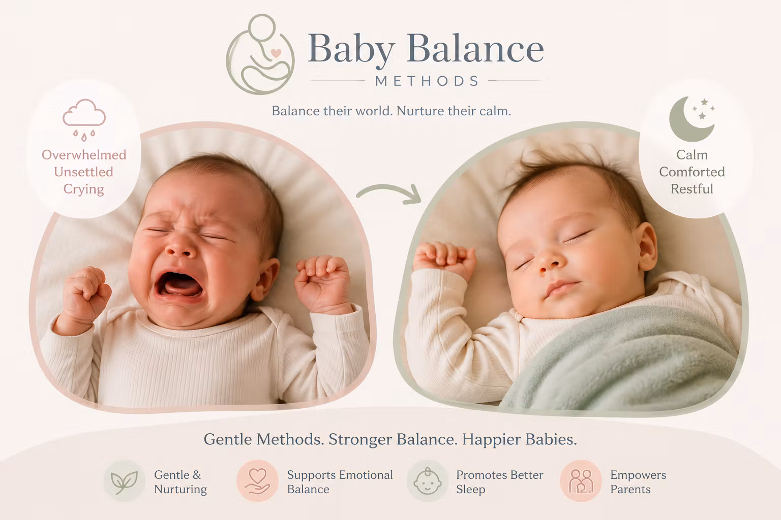 Exhausted parents getting longer sleep streaches without perfect baby sleep