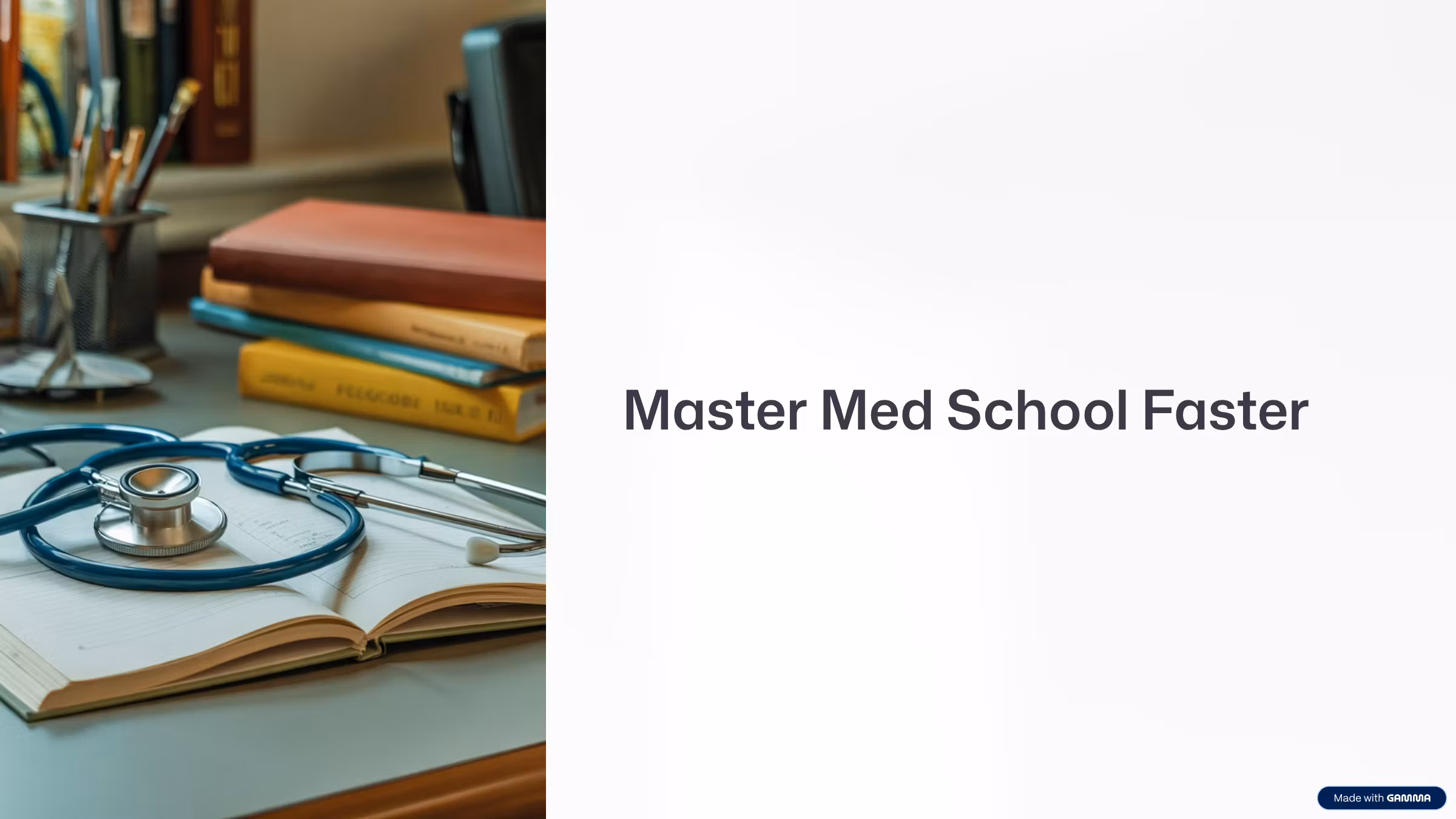 Master Med School Faster