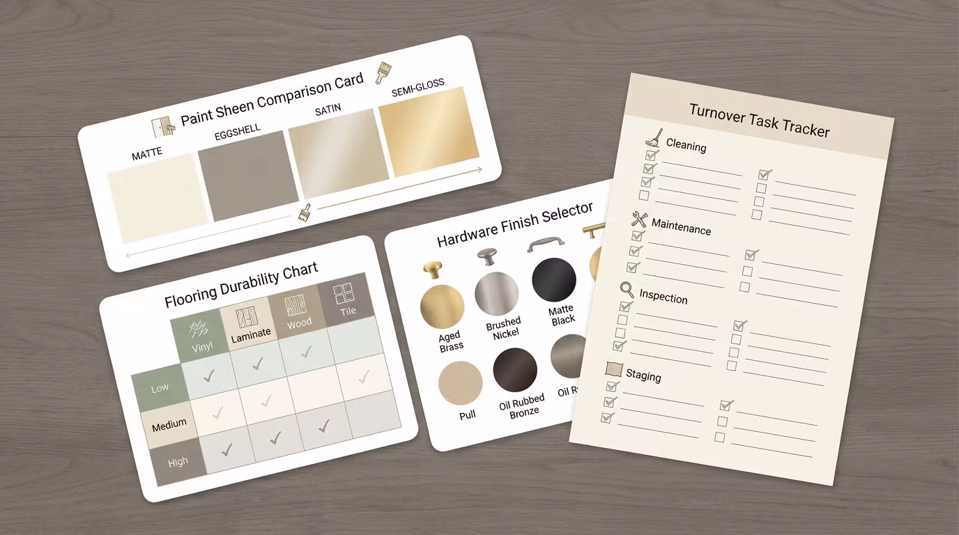 Tenant-Proof Finishes Cheat Sheet for Rental Property Owners