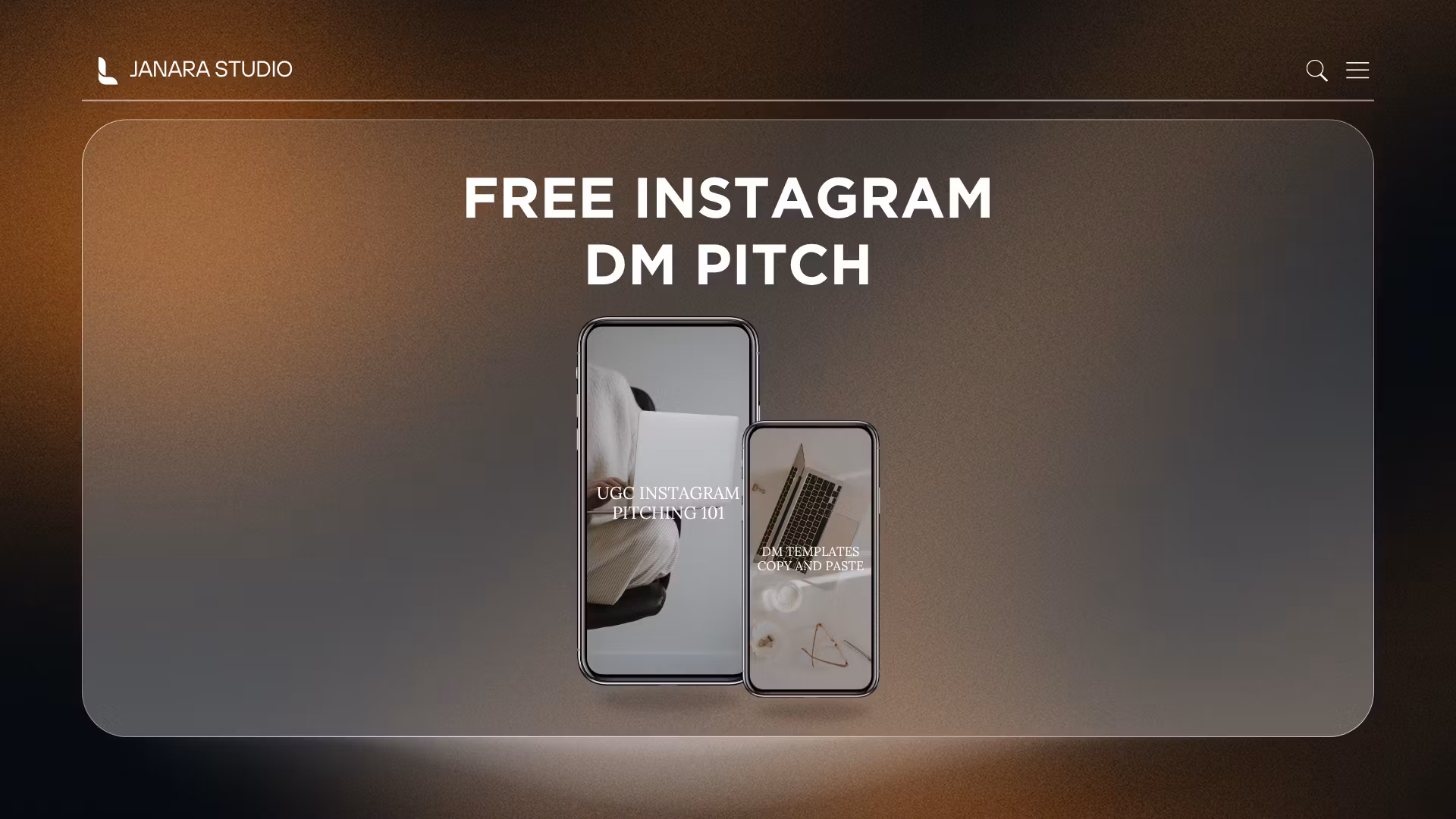 UGC Instagram Brand Pitch