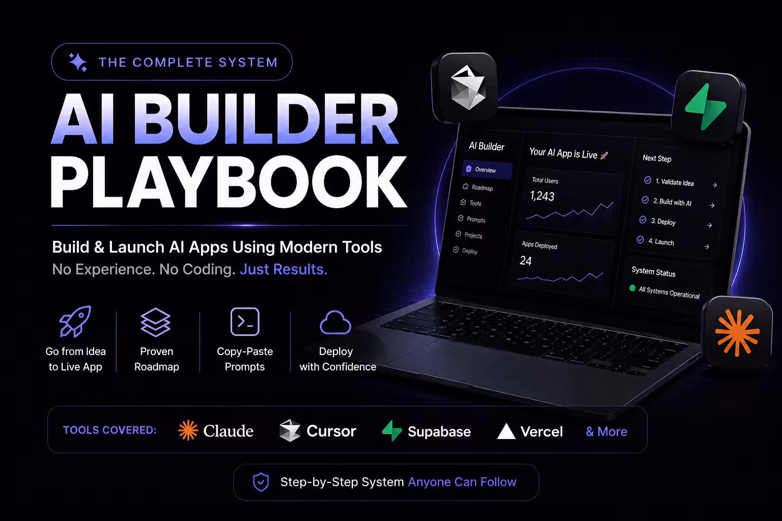 AI Builder Playbook — Pro (Build & Launch Apps in 7 Days)