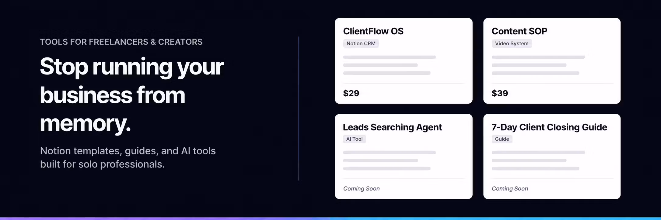 SoloStack — Built for Freelancers