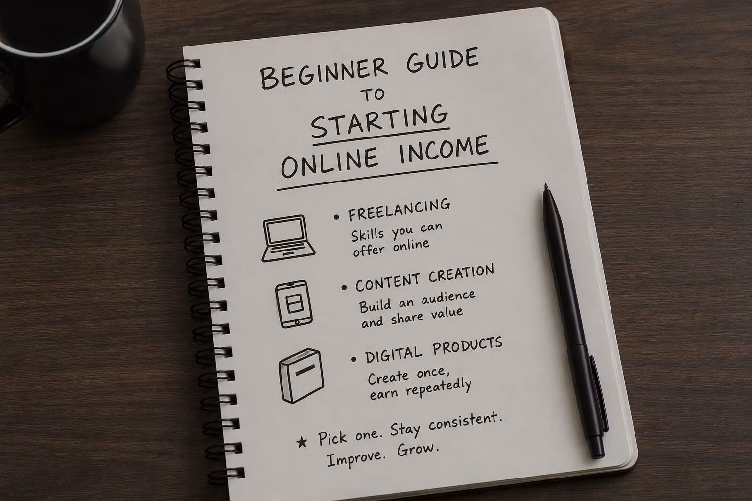 Beginner Guide to Starting Online Income