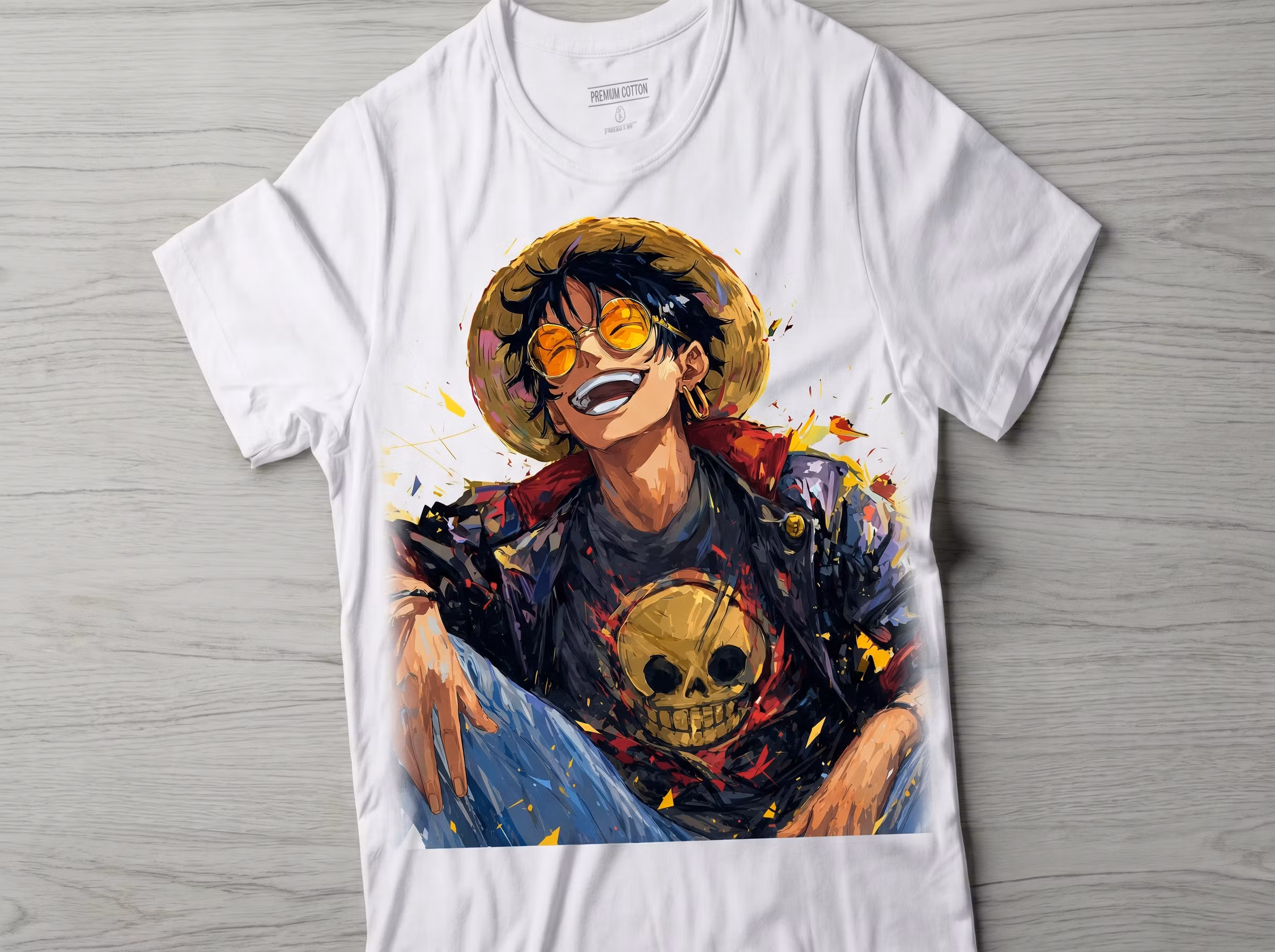 Sunset Pirate Vibes – Anime T-Shirt Digital Print