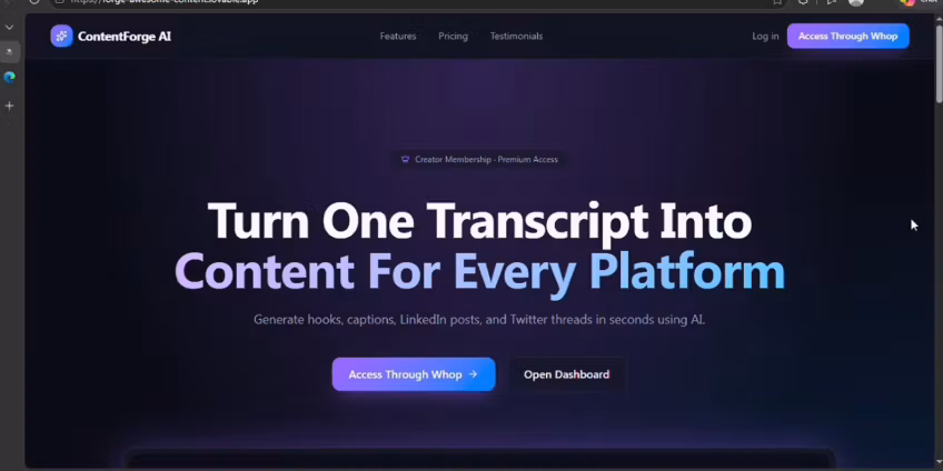 ContentForge AI