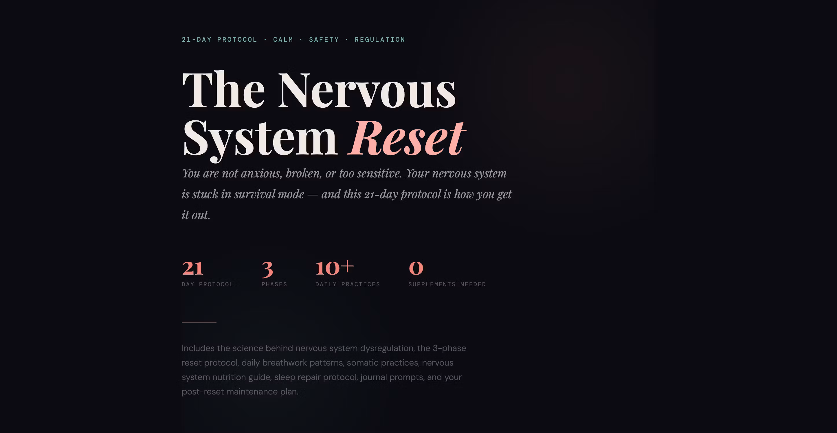 The Nervous System Reset