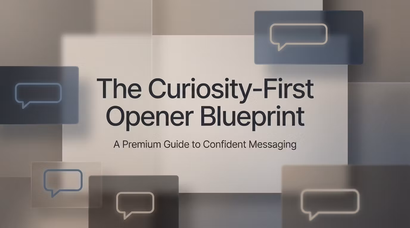 The Curiosity-First Opener Blueprint