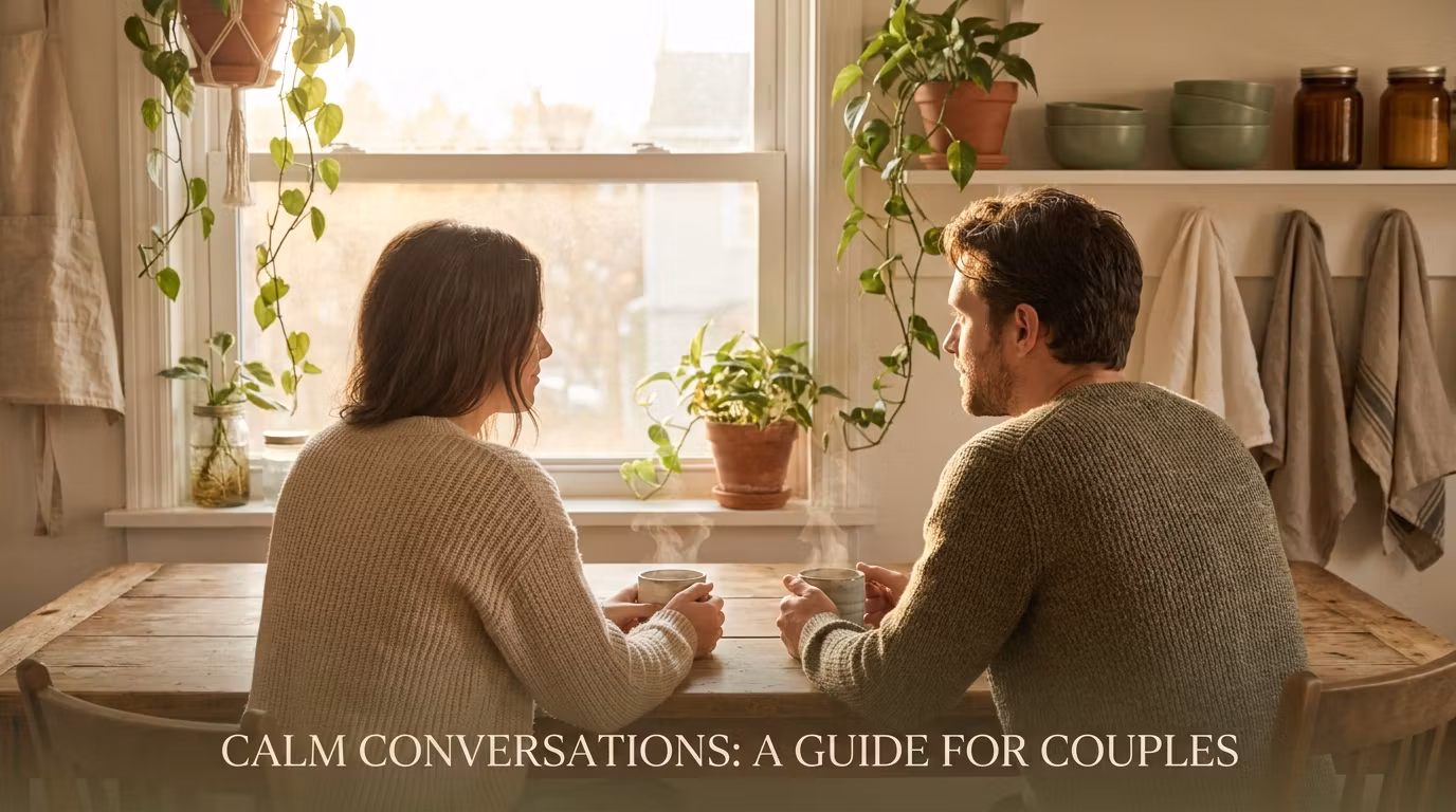 Long Term Couples Talking Through Recurring Issues Without Fighting