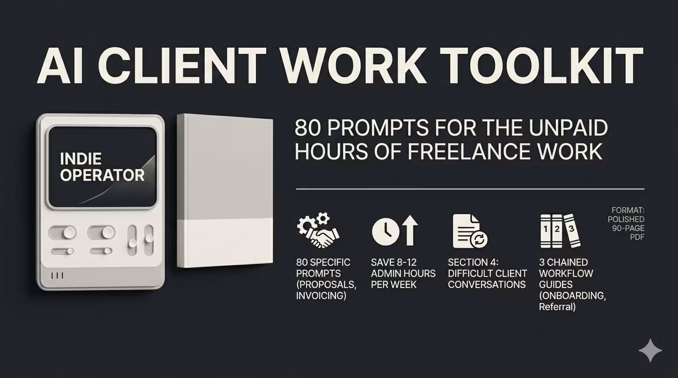 AI Client Work Toolkit — 80 Prompts for the Unpaid Hours of Freelance Work