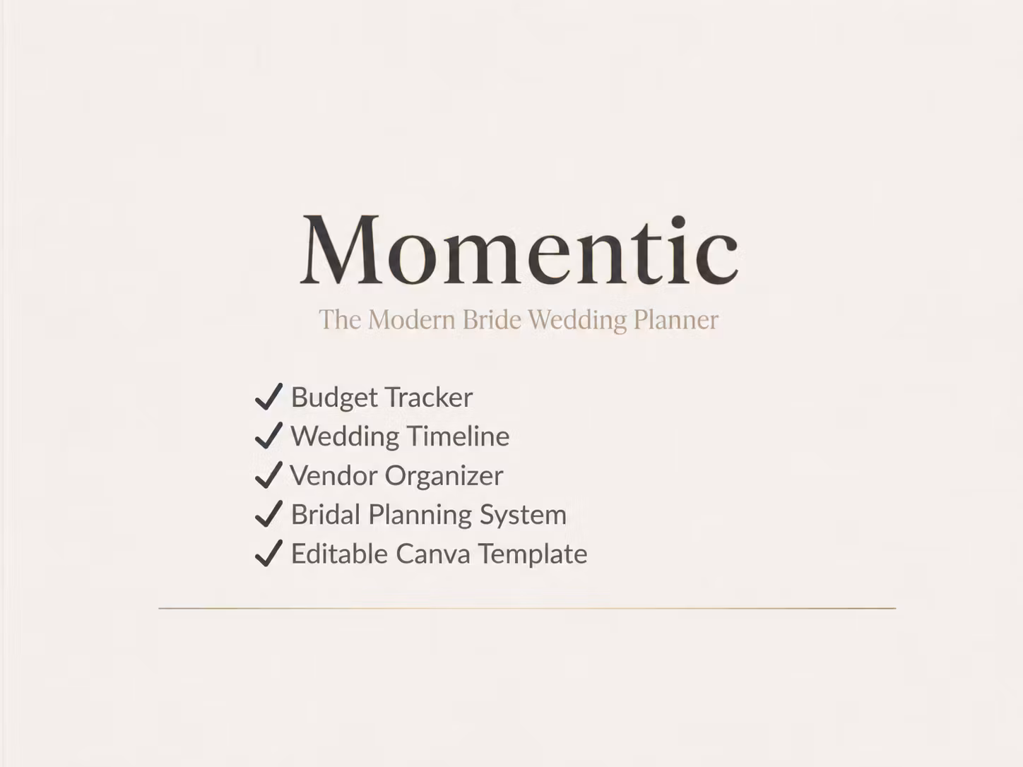 Momentic — Luxury Wedding Planner for Modern Brides