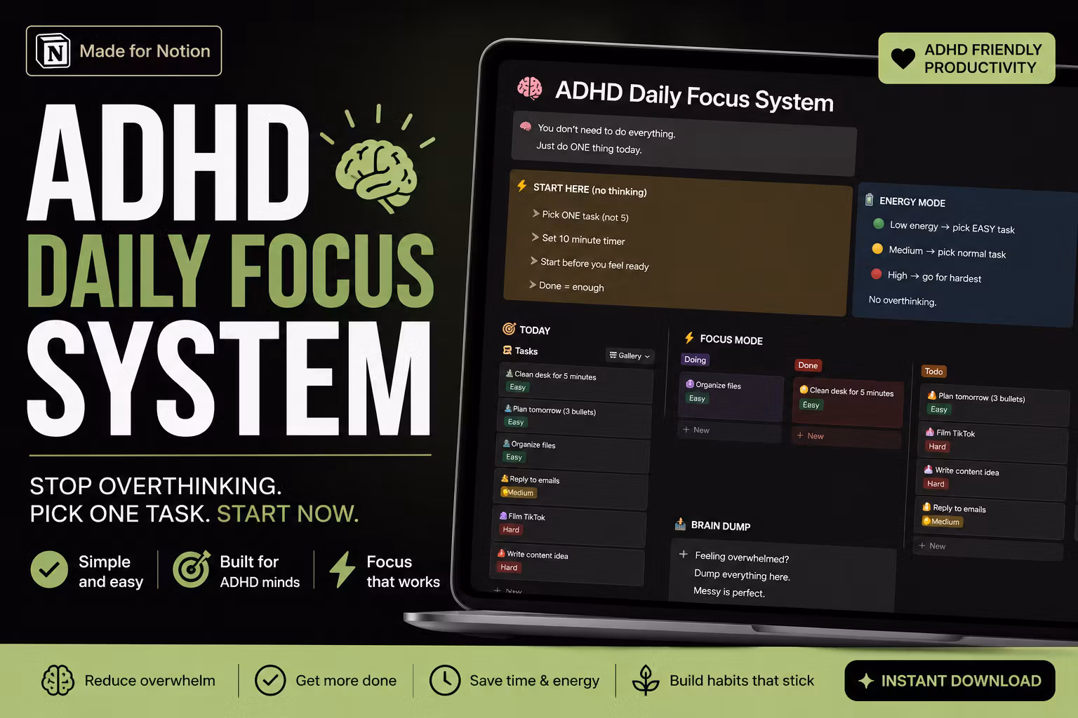 ADHD Daily Focus System
